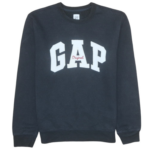 Mens UK Size S Gap Black Pullover Sweatshirt