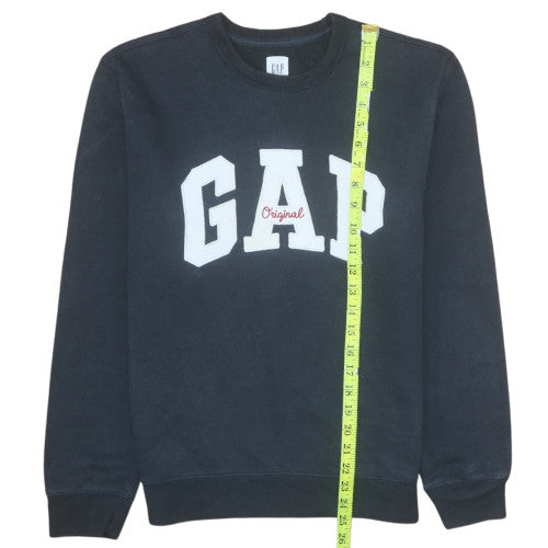 Mens UK Size S Gap Black Pullover Sweatshirt