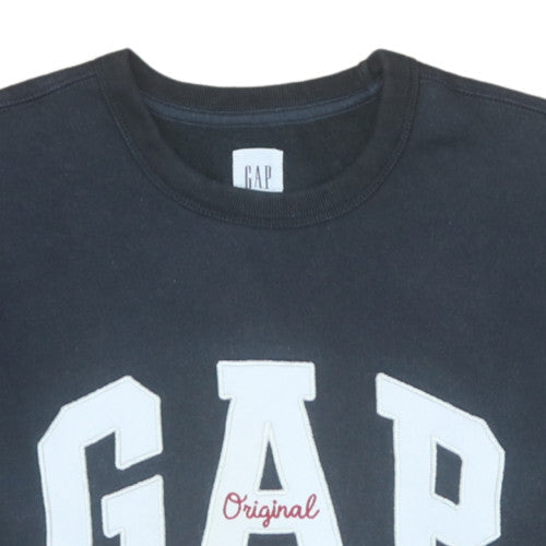 Mens UK Size S Gap Black Pullover Sweatshirt