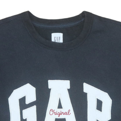 Mens UK Size S Gap Black Pullover Sweatshirt