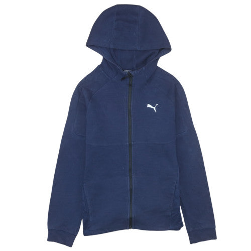 Boys UK Size 13-14 Years PUMA Blue Full Zip Hoodie
