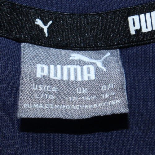 Boys UK Size 13-14 Years PUMA Blue Full Zip Hoodie