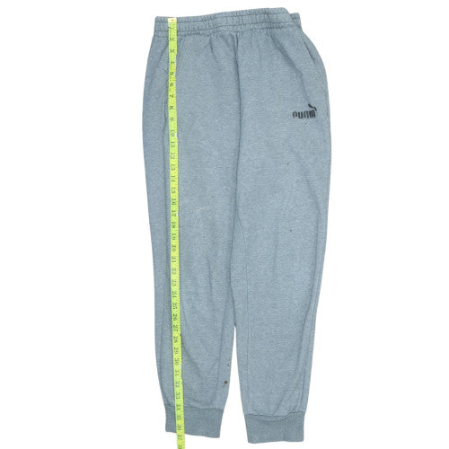 Mens UK Size M PUMA Regular Fit Jogger Grey Trousers