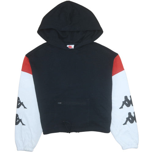 Unisex Adults UK Size XS Kappa Black Pullover Hoodie