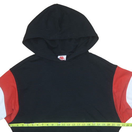 Unisex Adults UK Size XS Kappa Black Pullover Hoodie