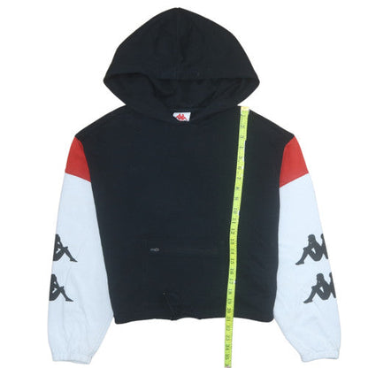 Unisex Adults UK Size XS Kappa Black Pullover Hoodie