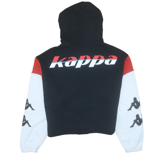 Unisex Adults UK Size XS Kappa Black Pullover Hoodie