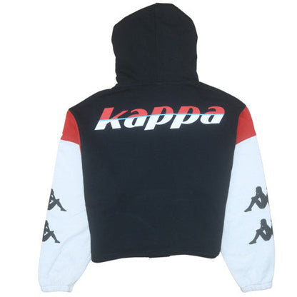 Unisex Adults UK Size XS Kappa Black Pullover Hoodie