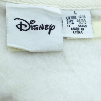 Disney Women White Dumbo Pullover Sweatshirt Size L