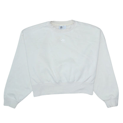 Womens UK Size 8 adidas Beige Pullover Sweatshirt