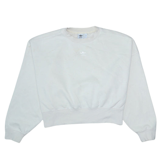 Womens UK Size 8 adidas Beige Pullover Sweatshirt
