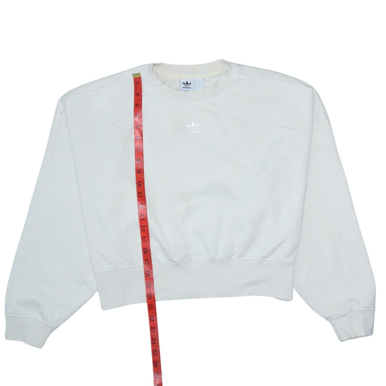 Womens UK Size 8 adidas Beige Pullover Sweatshirt