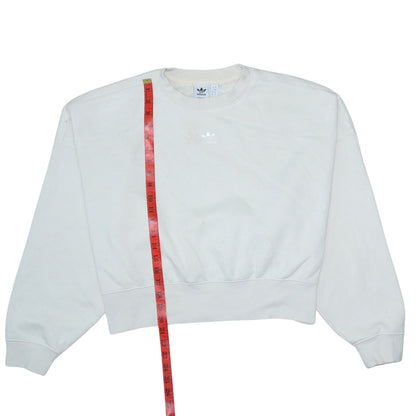 Womens UK Size 8 adidas Beige Pullover Sweatshirt