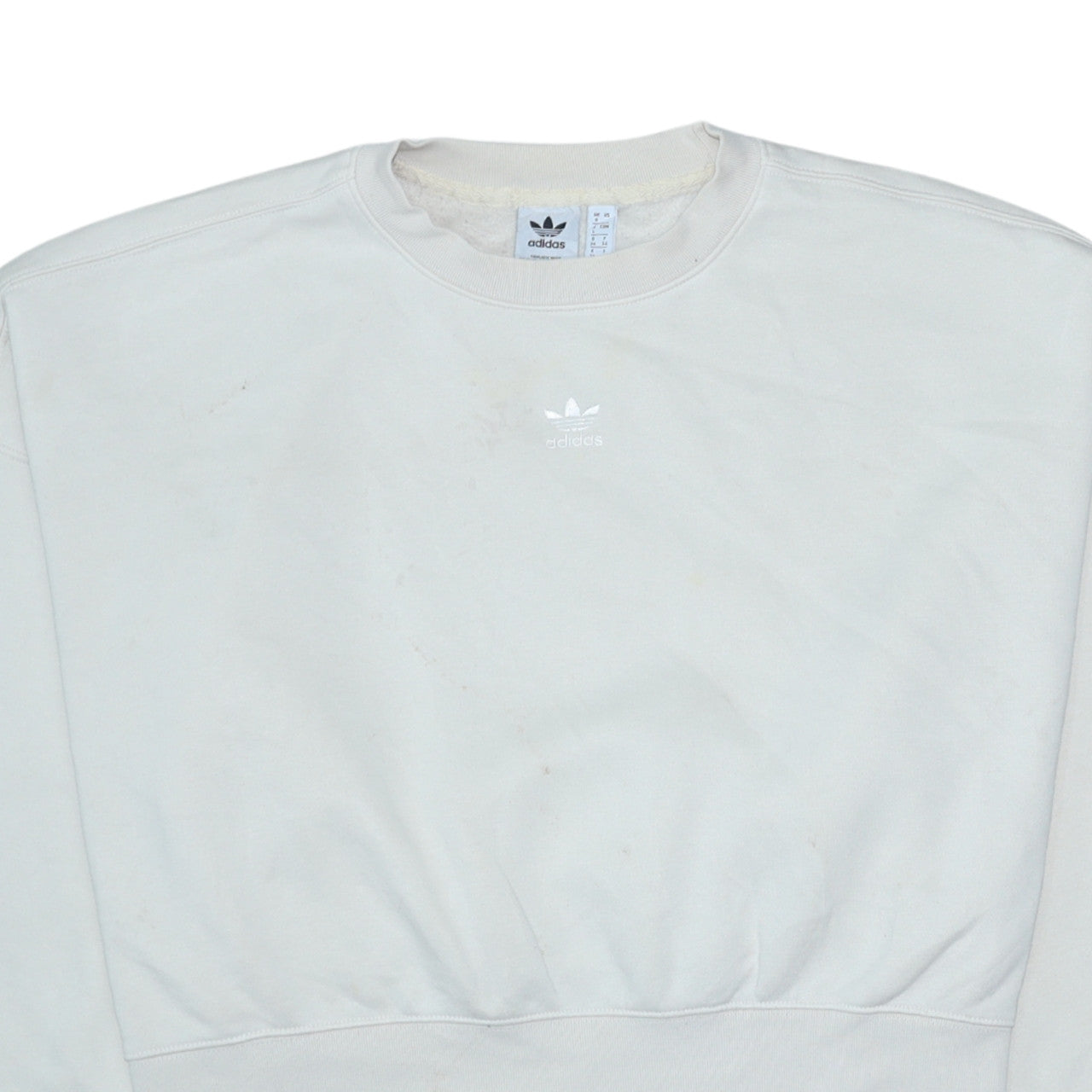 Womens UK Size 8 adidas Beige Pullover Sweatshirt