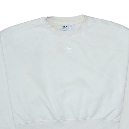 Womens UK Size 8 adidas Beige Pullover Sweatshirt