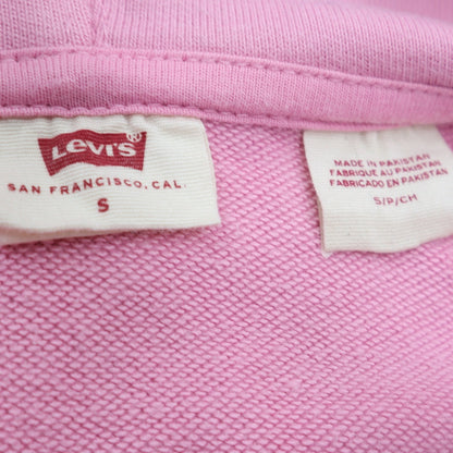 Womens UK Size S Levi's Pink Pullover Hoodie