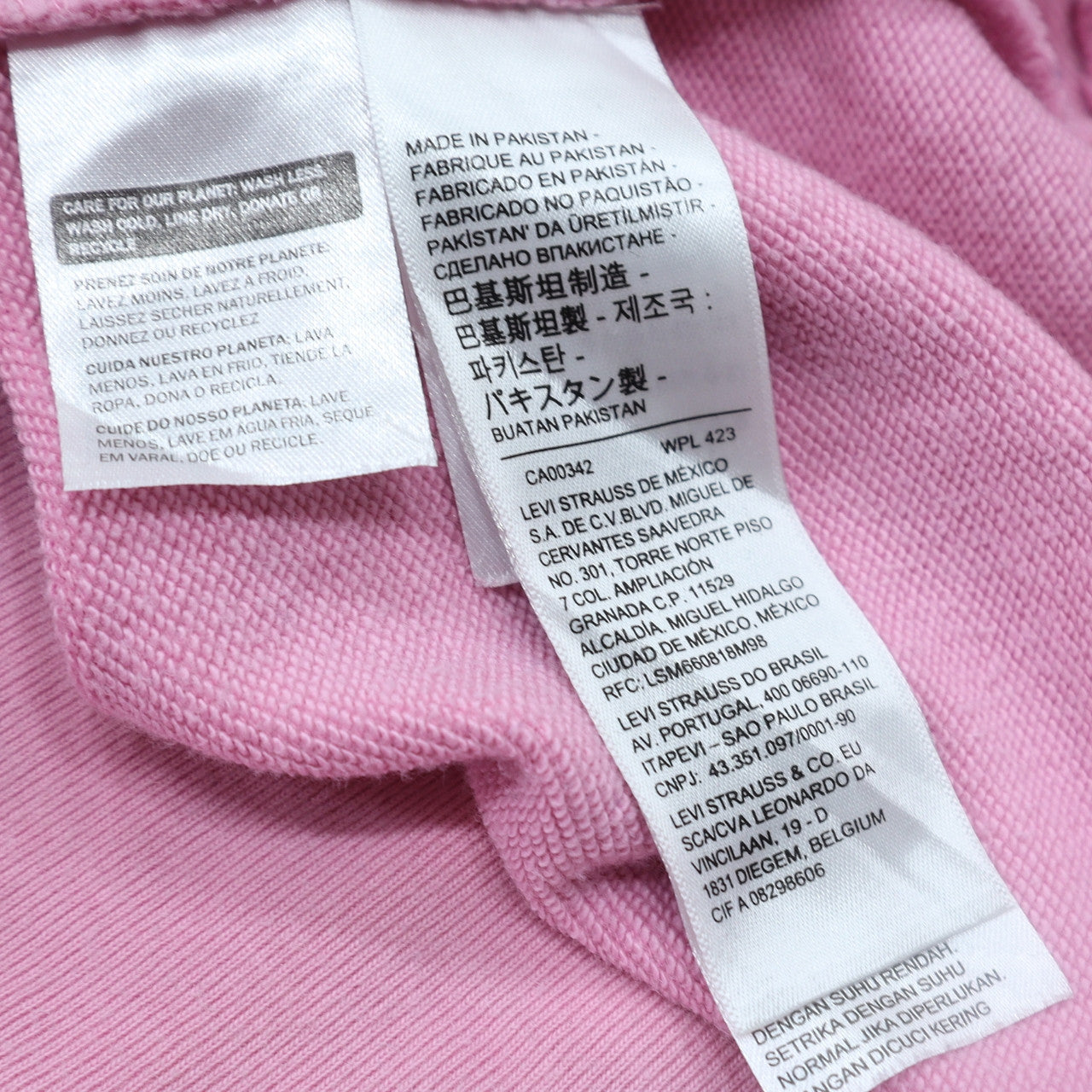 Womens UK Size S Levi's Pink Pullover Hoodie