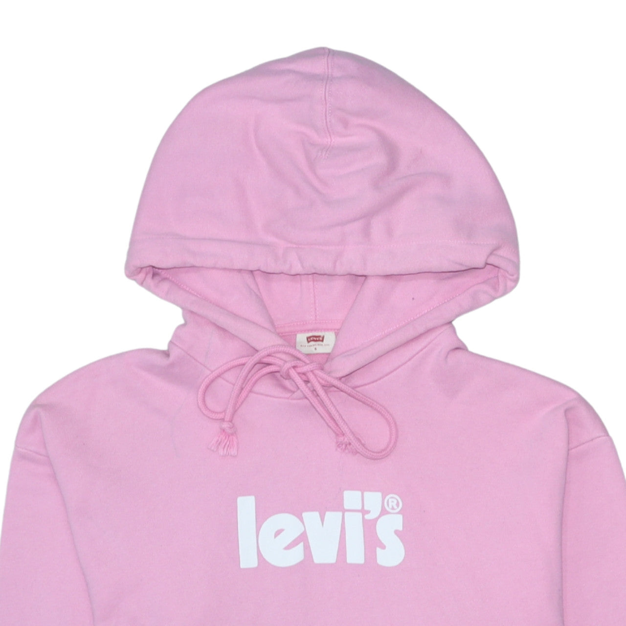 Womens UK Size S Levi's Pink Pullover Hoodie