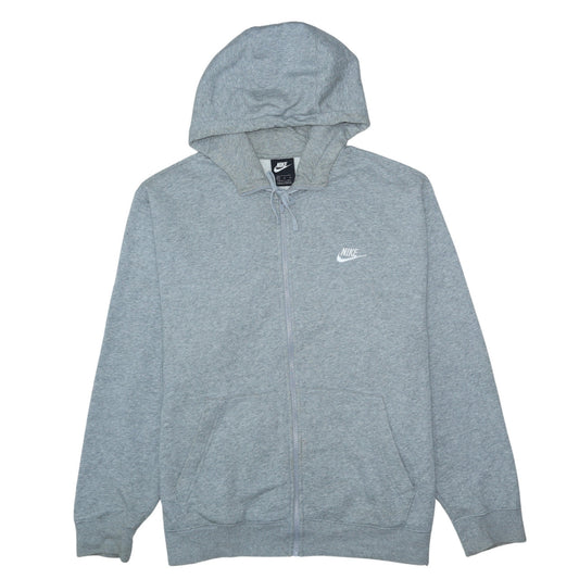 Mens UK Size XL Nike Grey Full Zip Hoodie