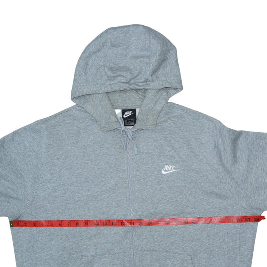 Mens UK Size XL Nike Grey Full Zip Hoodie