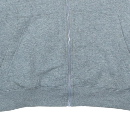 Mens UK Size XL Nike Grey Full Zip Hoodie