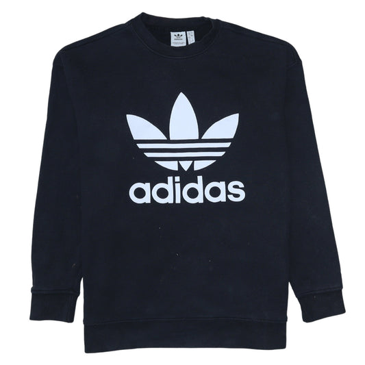 Womens UK Size 16 adidas Black Pullover Sweatshirt