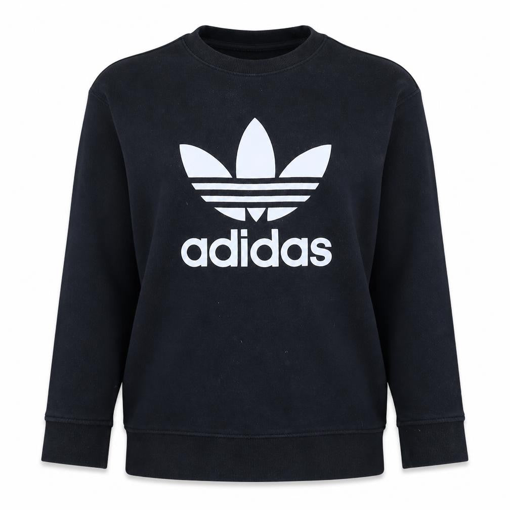 Womens UK Size 16 adidas Black Pullover Sweatshirt