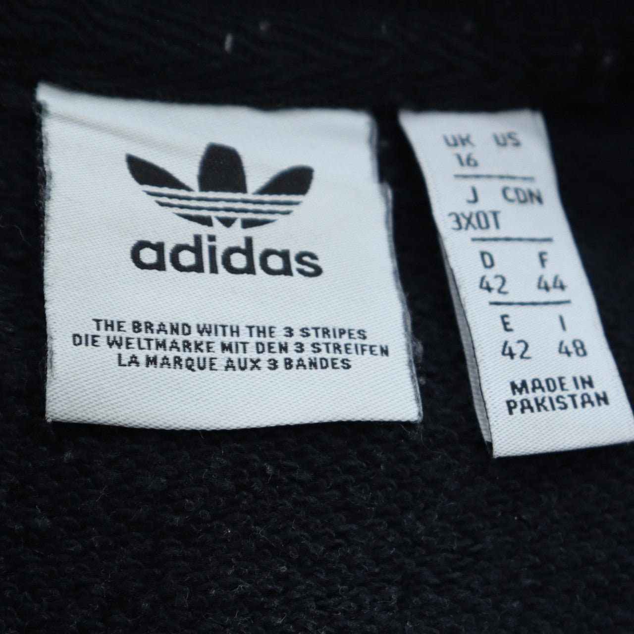 Womens UK Size 16 adidas Black Pullover Sweatshirt