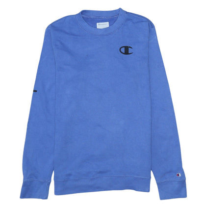 Mens UK Size L Champion Blue Pullover Sweatshirt