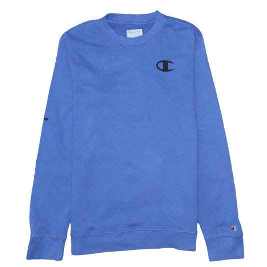 Mens UK Size L Champion Blue Pullover Sweatshirt