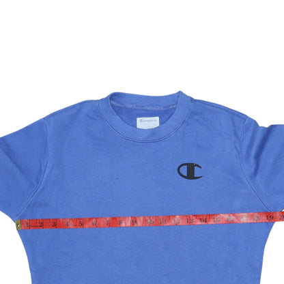 Mens UK Size L Champion Blue Pullover Sweatshirt