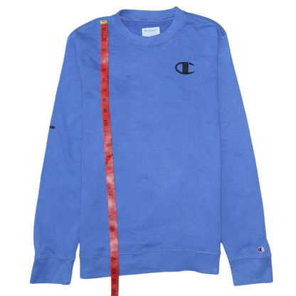 Mens UK Size L Champion Blue Pullover Sweatshirt