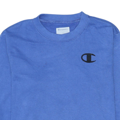 Mens UK Size L Champion Blue Pullover Sweatshirt