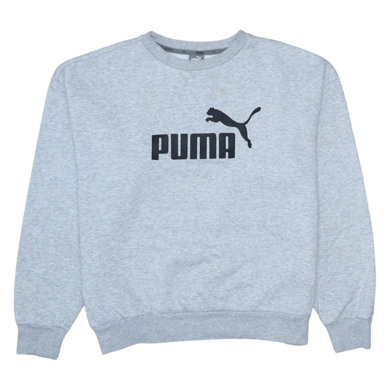 Mens UK Size L PUMA Grey Pullover Sweatshirt