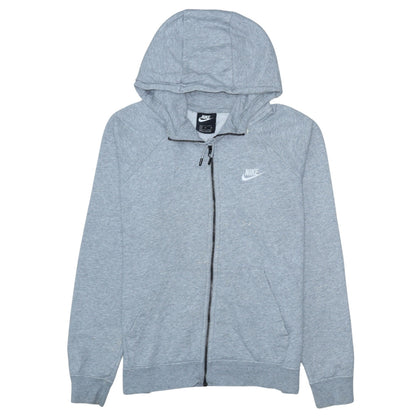 Mens UK Size M Nike Grey Full Zip Hoodie