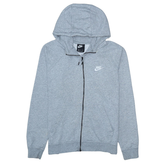 Mens UK Size M Nike Grey Full Zip Hoodie