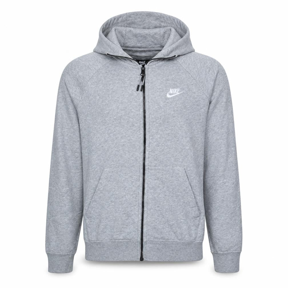 Mens UK Size M Nike Grey Full Zip Hoodie