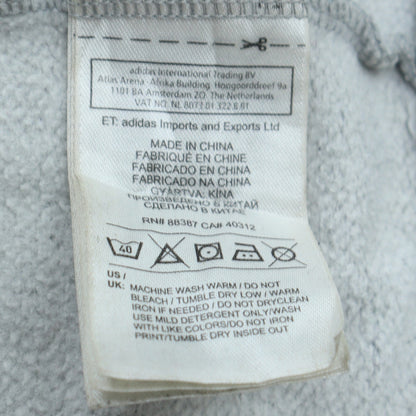Mens UK Size S adidas Grey Pullover Hoodie