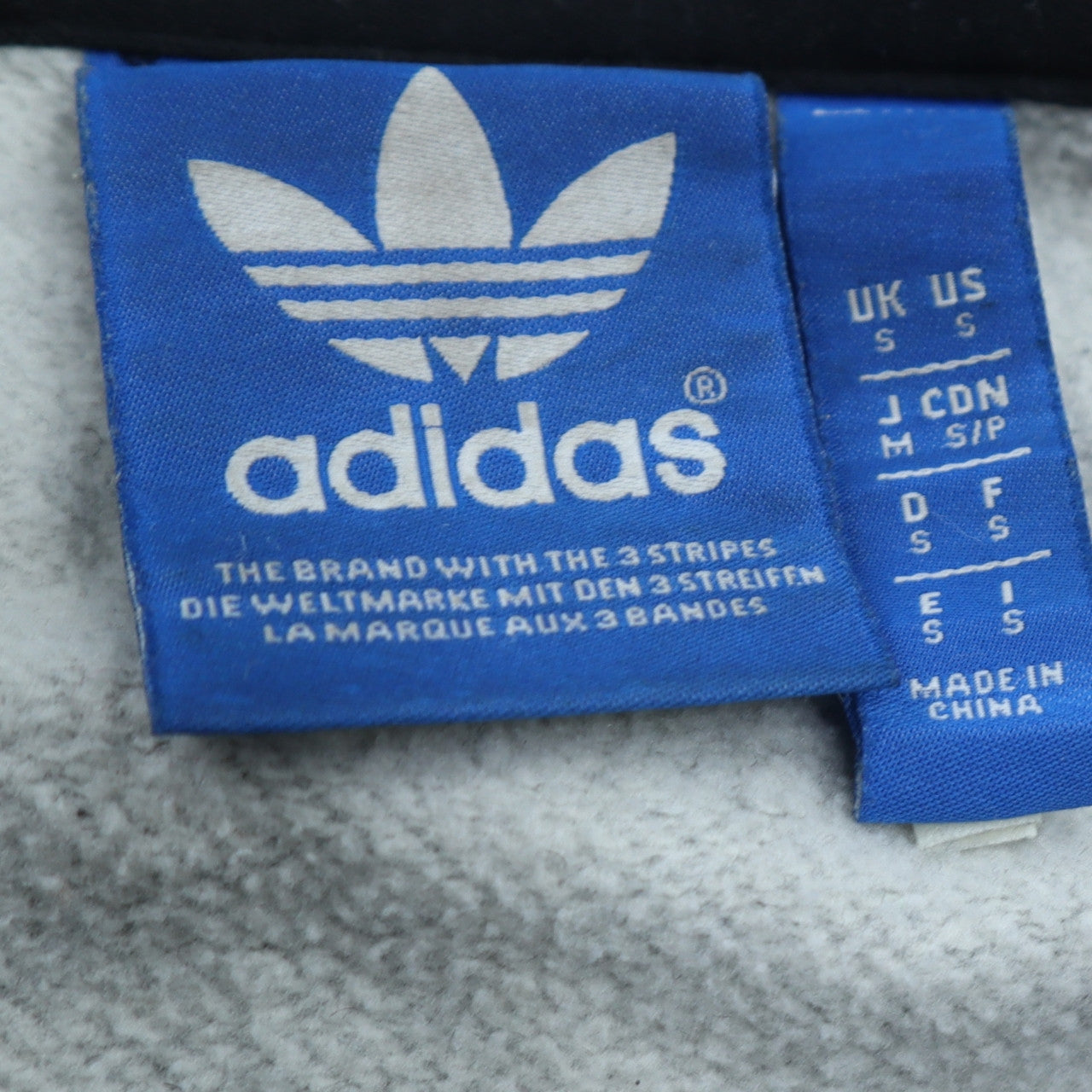 Mens UK Size S adidas Grey Pullover Hoodie