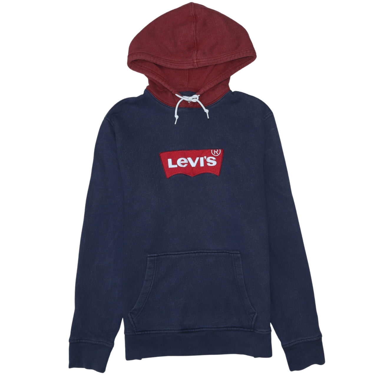 Mens UK Size M Levi's Blue Pullover Hoodie