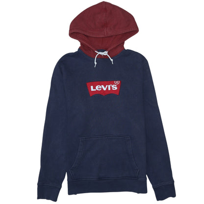 Mens UK Size M Levi's Blue Pullover Hoodie