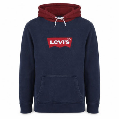 Mens UK Size M Levi's Blue Pullover Hoodie