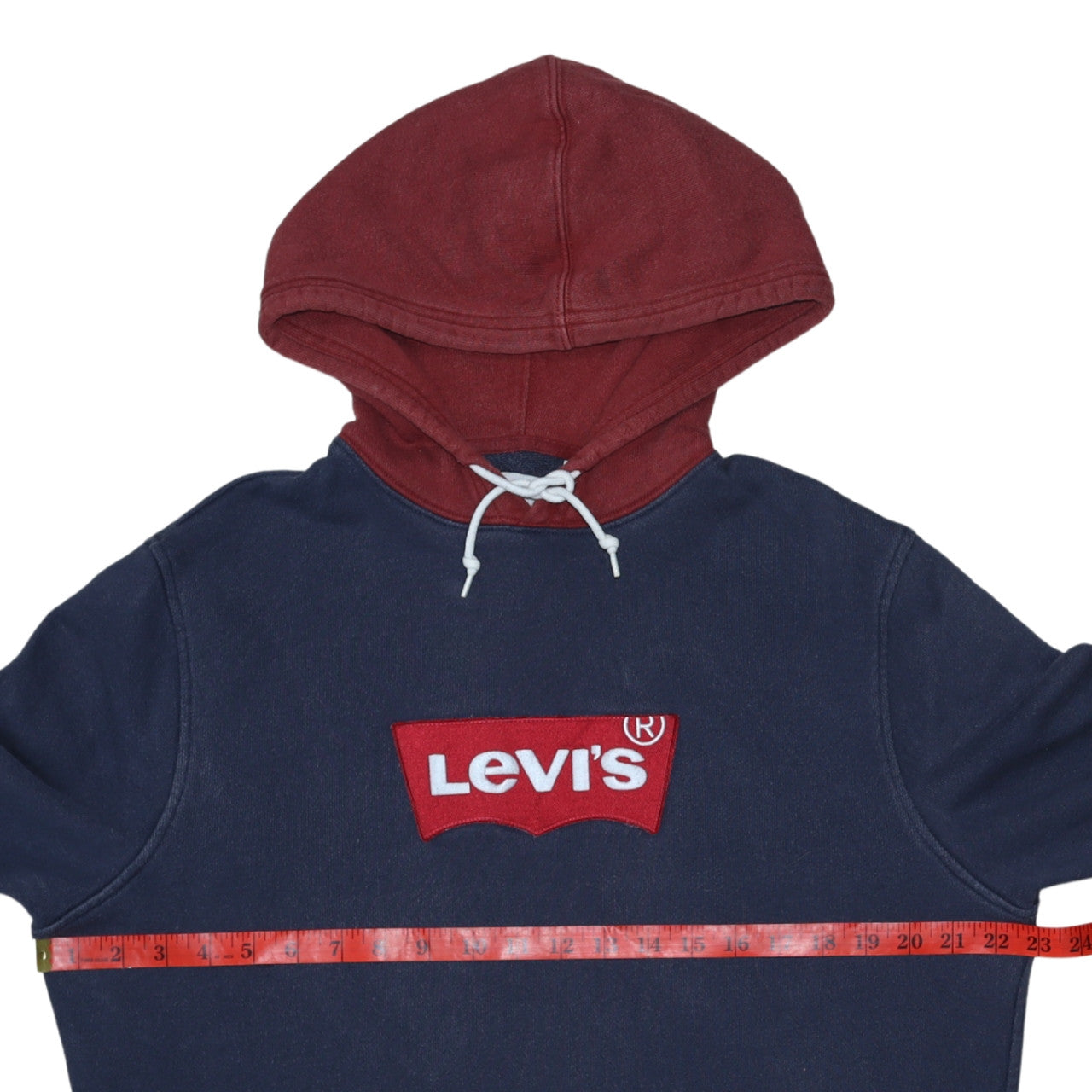 Mens UK Size M Levi's Blue Pullover Hoodie