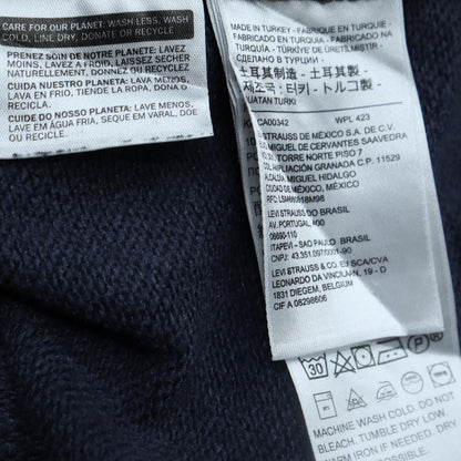 Mens UK Size M Levi's Blue Pullover Hoodie