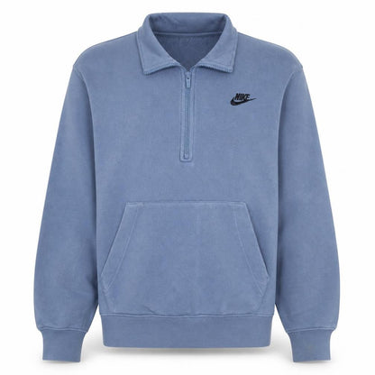 Mens UK Size XS Nike Blue 1/2 Zip Sweatshirt