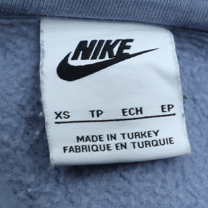 Mens UK Size XS Nike Blue 1/2 Zip Sweatshirt