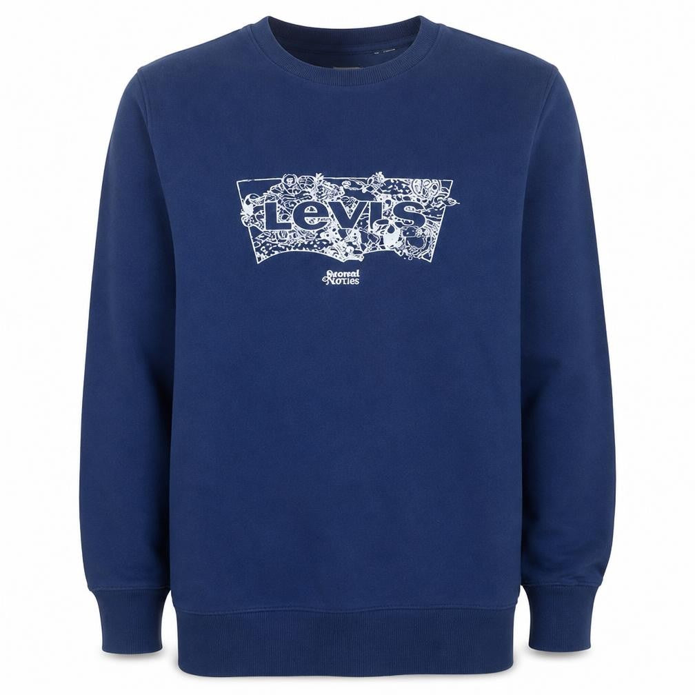 Mens UK Size S Levi's Blue Pullover Sweatshirt