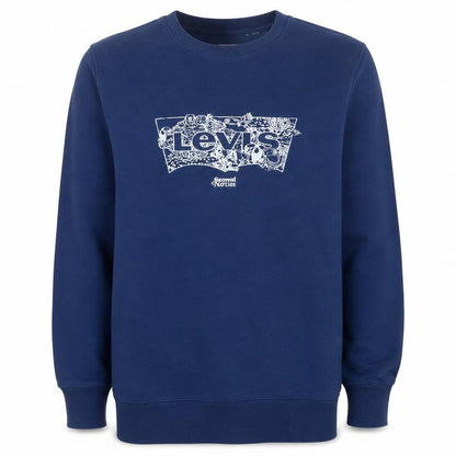 Mens UK Size S Levi's Blue Pullover Sweatshirt