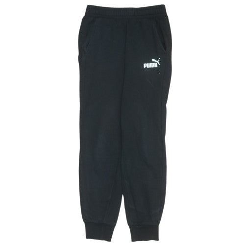 Mens UK Size S PUMA Regular Fit Jogger Black Trousers