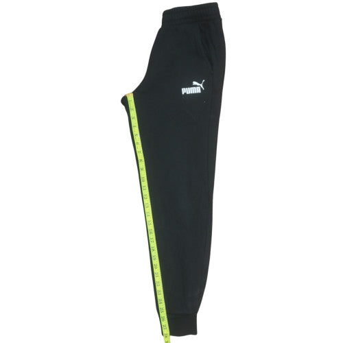 Mens UK Size S PUMA Regular Fit Jogger Black Trousers